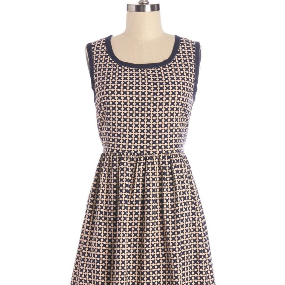 Sleeveless cotton dress